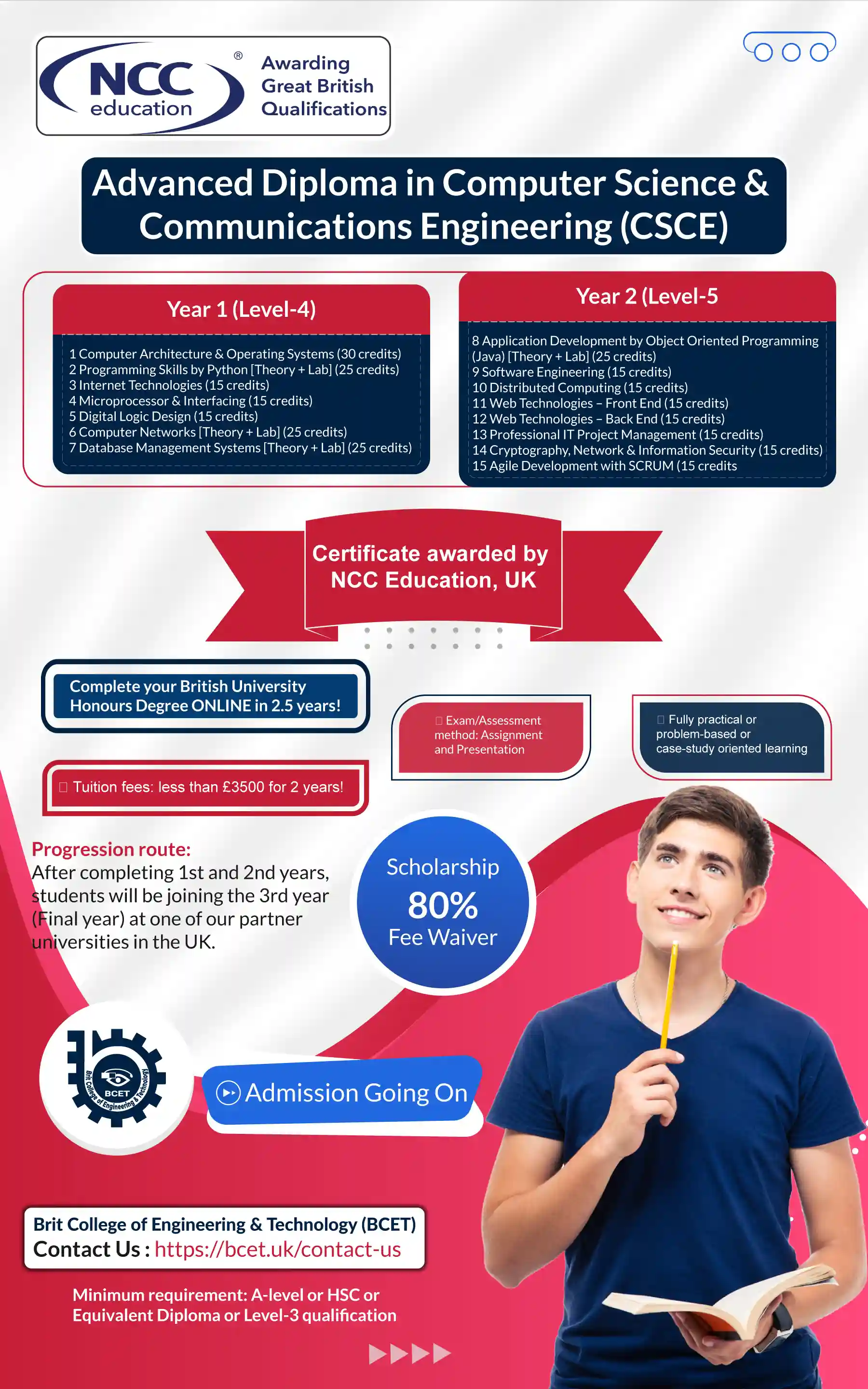 Advanced Diploma in Computer Science & Communications Engineering - 5